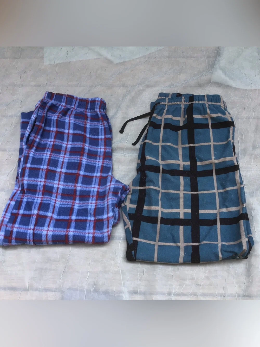 Two Pairs Men’s Flannel PJ Lounge Pants Size Large